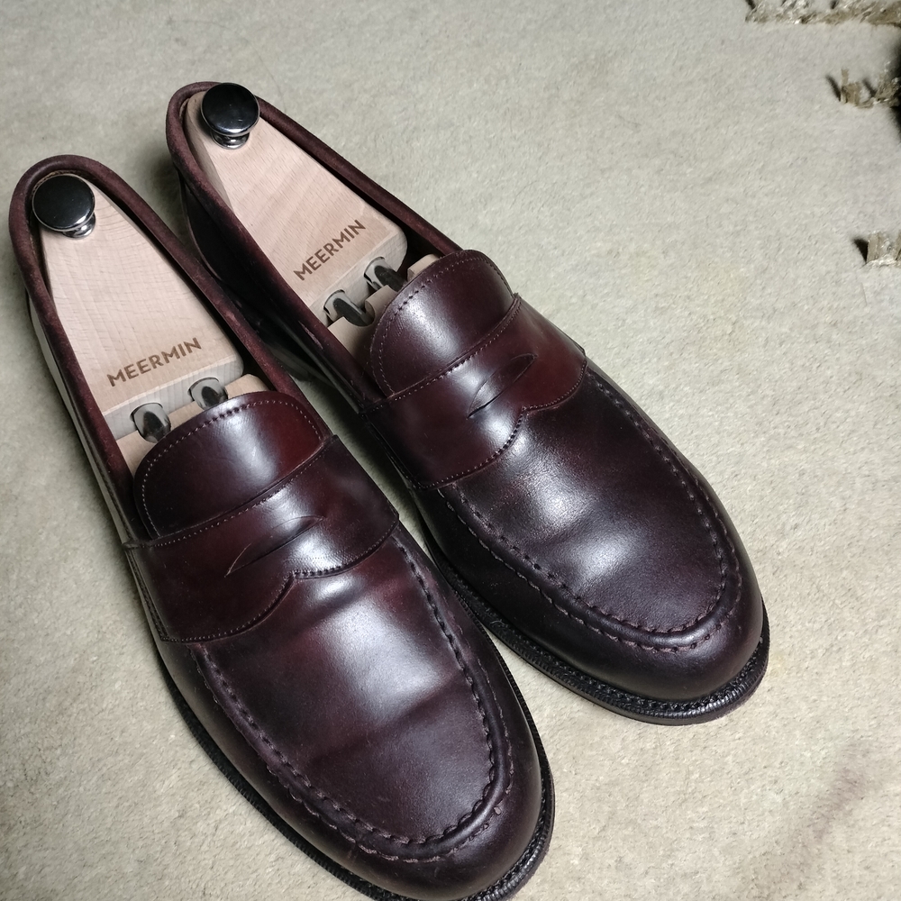 Meermin Burgandy Shell Cordovan 12
